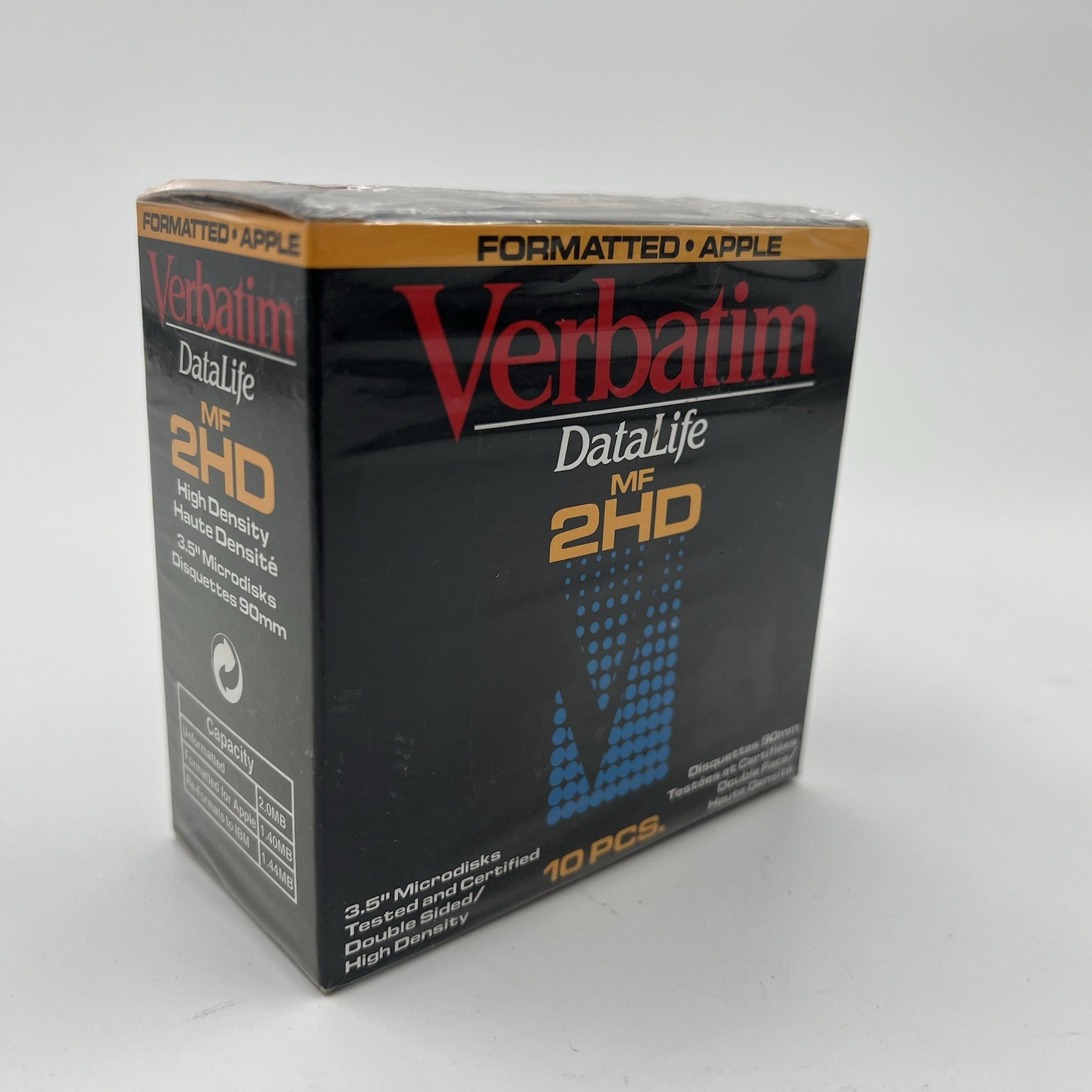 VTG Verbatim Datalife MF 2DD Double Density 3.5" Floppy Disc 10-pack Sealed NEW