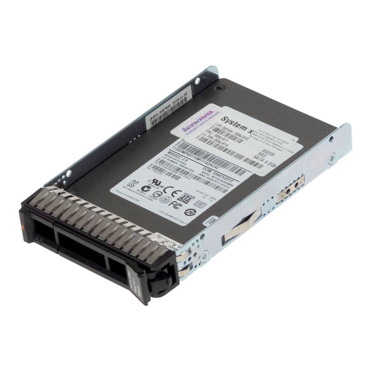 HARD DRIVE LENOVO 00AJ411 00AJ414 MTFDDAK800MBB 800GB MLC SATA III 2.5'
