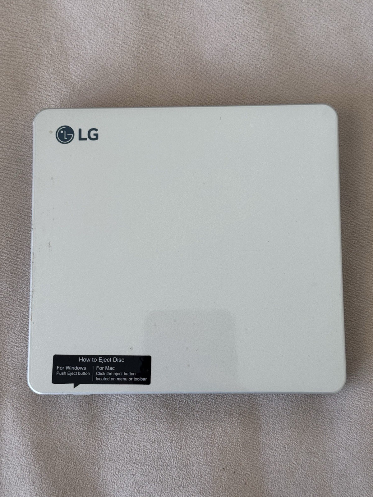 LG Slim Portable DVD Writer AP70NS50 Open Box Used (barely used)