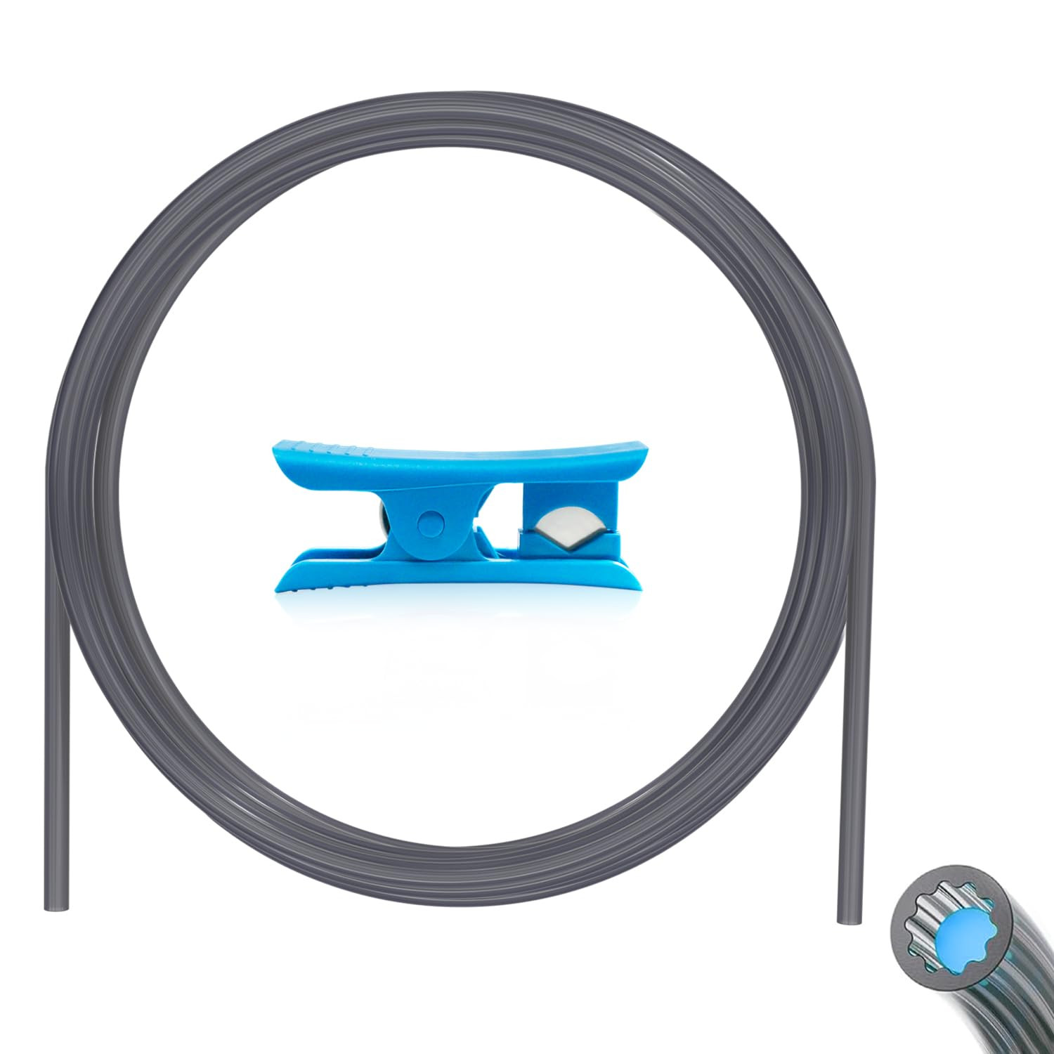 Low-Resistance Star-Shaped Inner Channel PTFE Tube Kit 5M