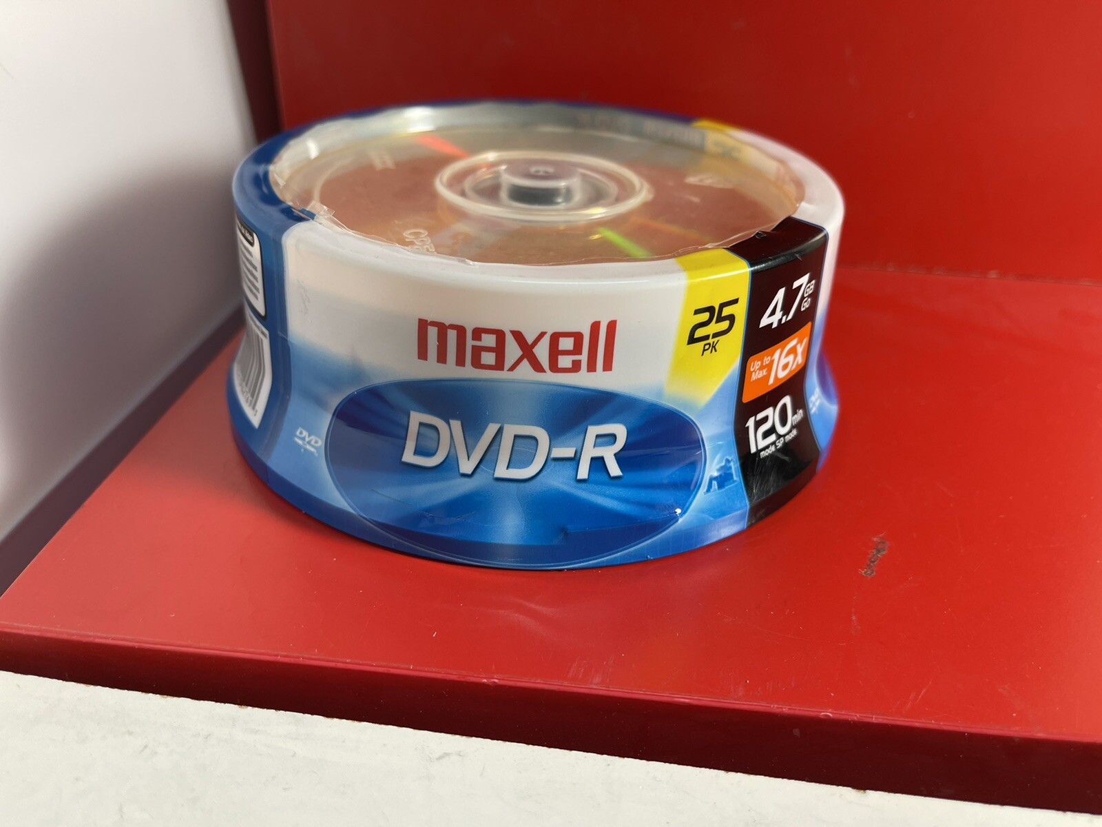 Maxell Dvd-R 25 pk 4.7GB 16x max speed 120 minutes. Write once Brand new