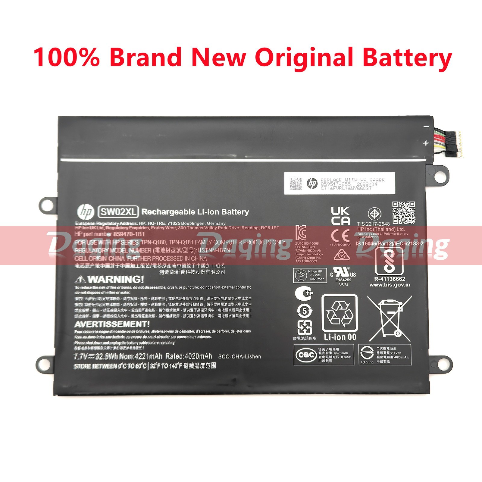 New Original SW02XL Battery for HP Notebook X2 10-P 210 G2 859470-421 859517-855