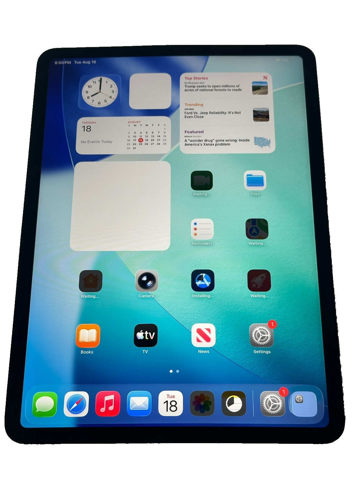Apple A2068 iPad Pro 11 2nd Gen 256GB Silver WiFi Cellular READ
