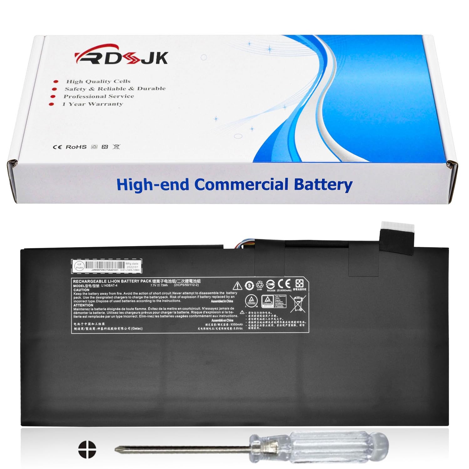RDSJK Laptop Battery L140BAT-4 for System76 Darter Pro