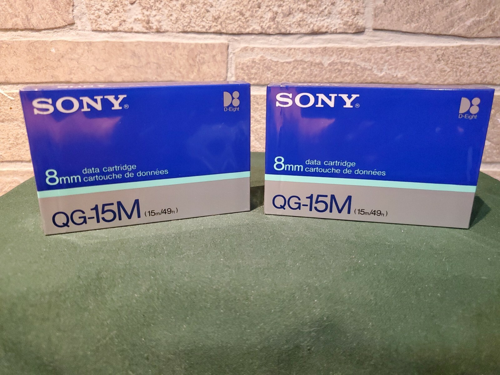 (2) Sony QG-15M 8mm Data Cartridges. New Sealed. Lot of 2 