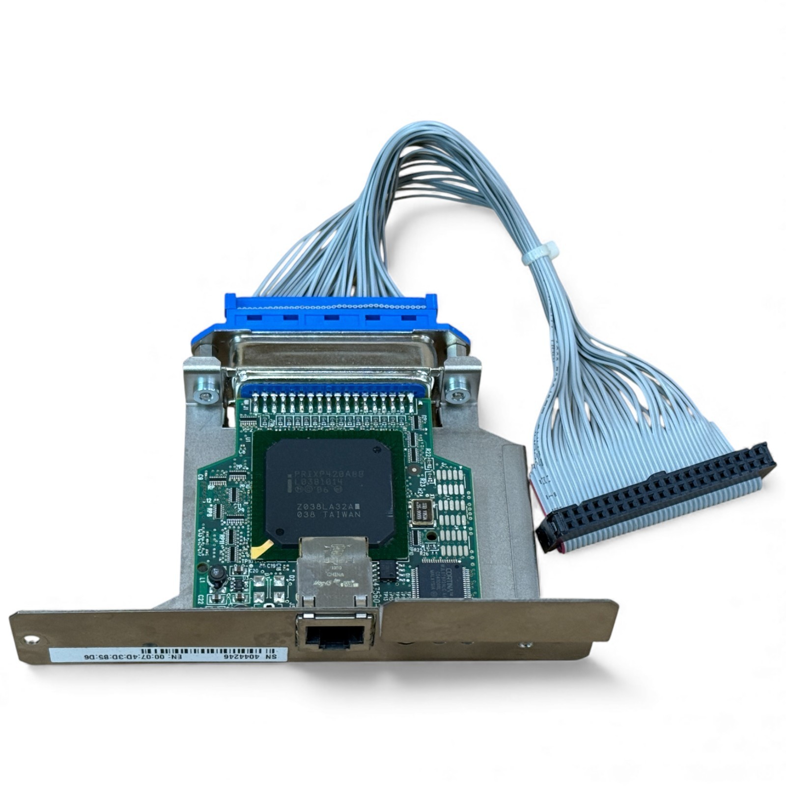 Genuine Zebra 105SL Xi3+ Zebranet Ethernet Print Server Card 47560-100