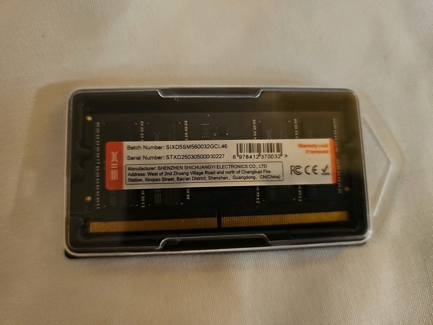 DDR5-5600MHZ 32GB SO-DIMM Laptop RAM S-5600Pro made by SIX