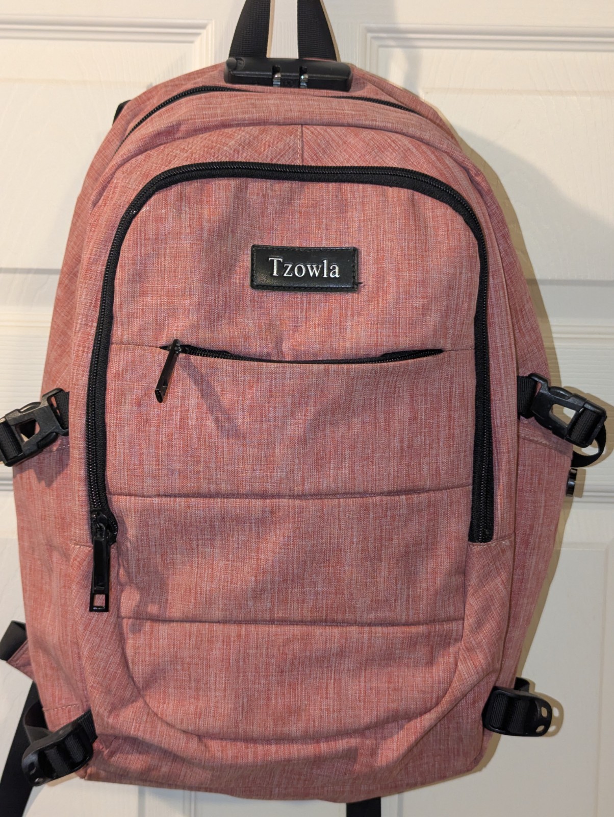 Tzowla Pink Travel Laptop Backpack Water Resistant Anti-Theft