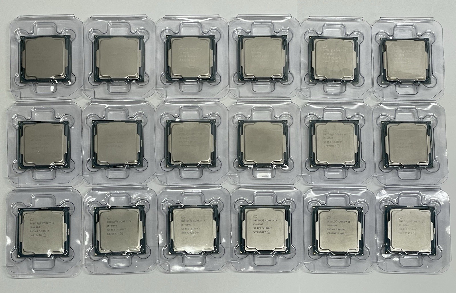 LOT OF 18 Intel Core i5-8600 3.10GHz 9MB Six Core LGA 1151 CPU SR3X0