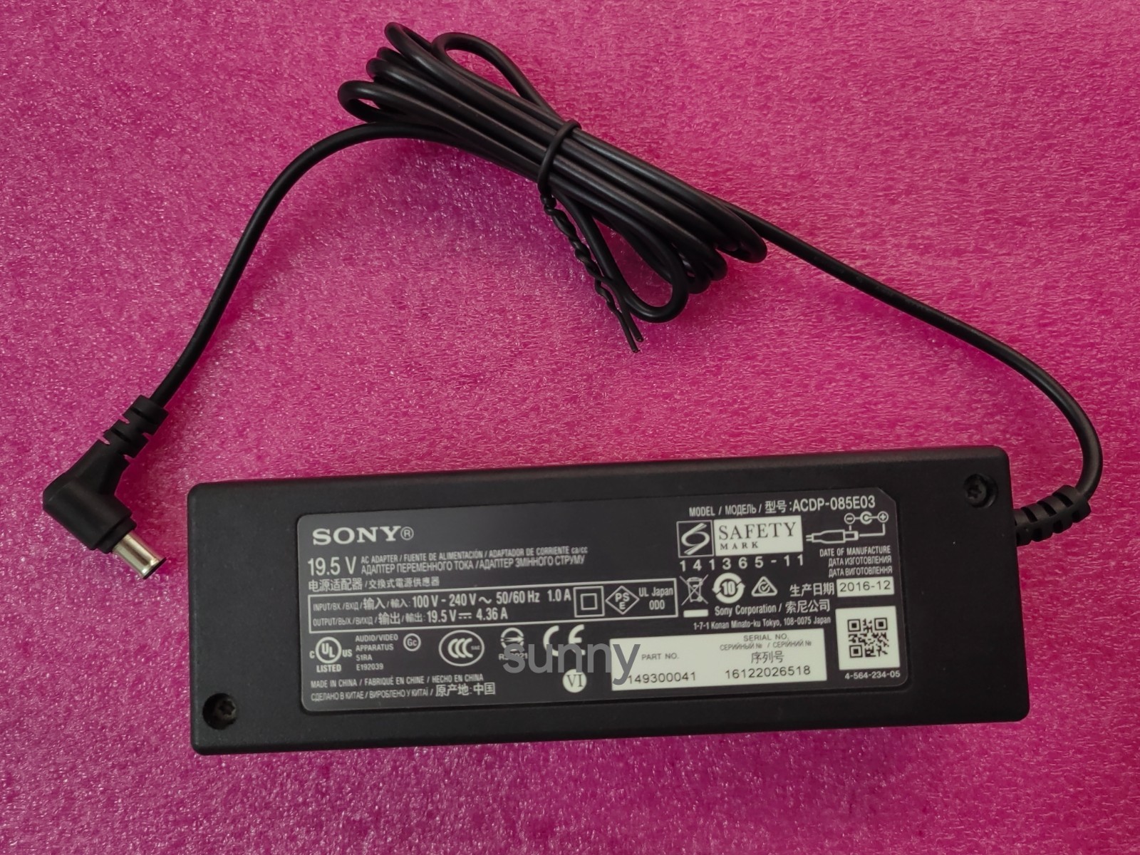ACDP-085E03 For Sony 19.5V Bravia kdl-50w800b kdl-42w700b TV AC Adapter Original