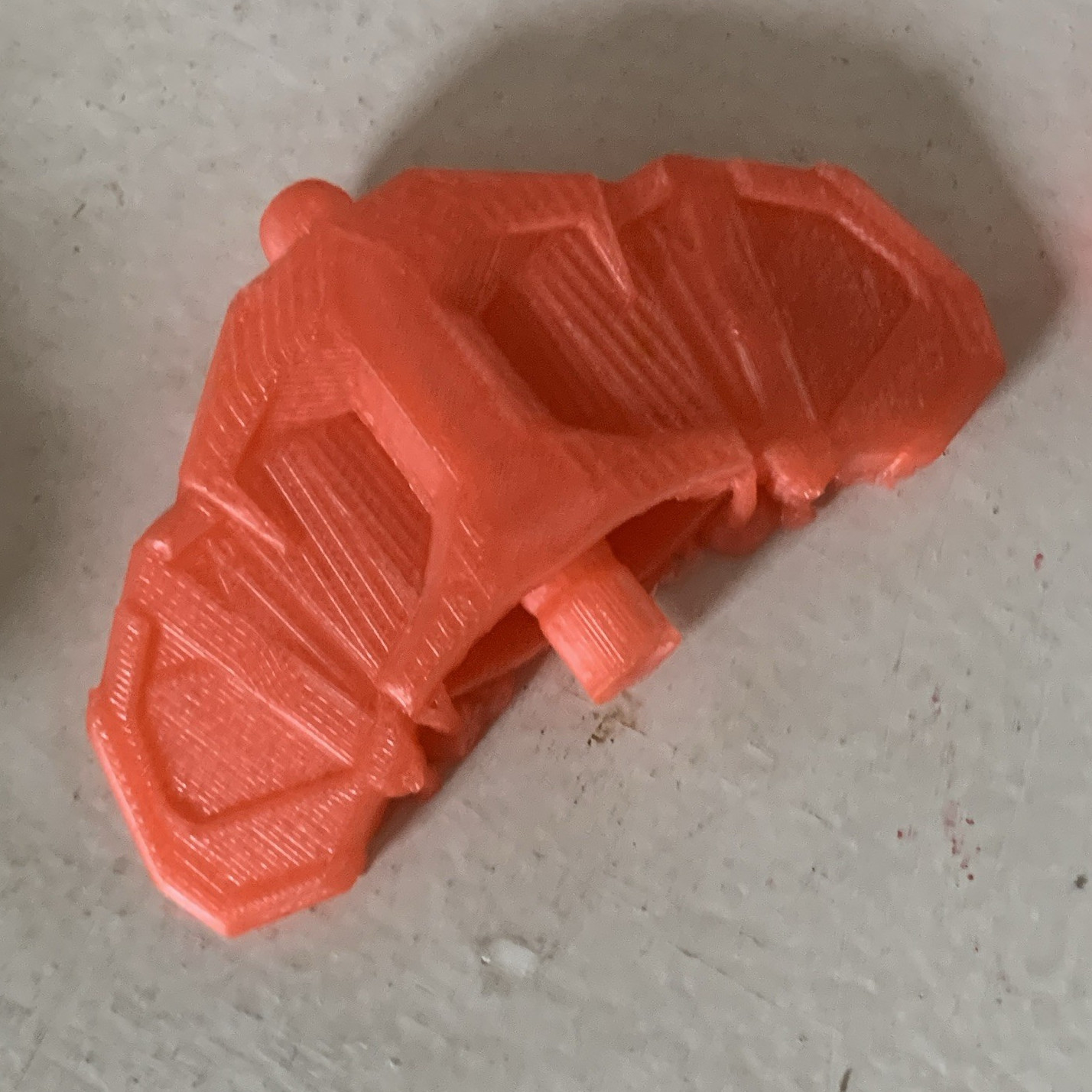 Orange 3D Printed Plastic Part / Component - 3D Printed Part