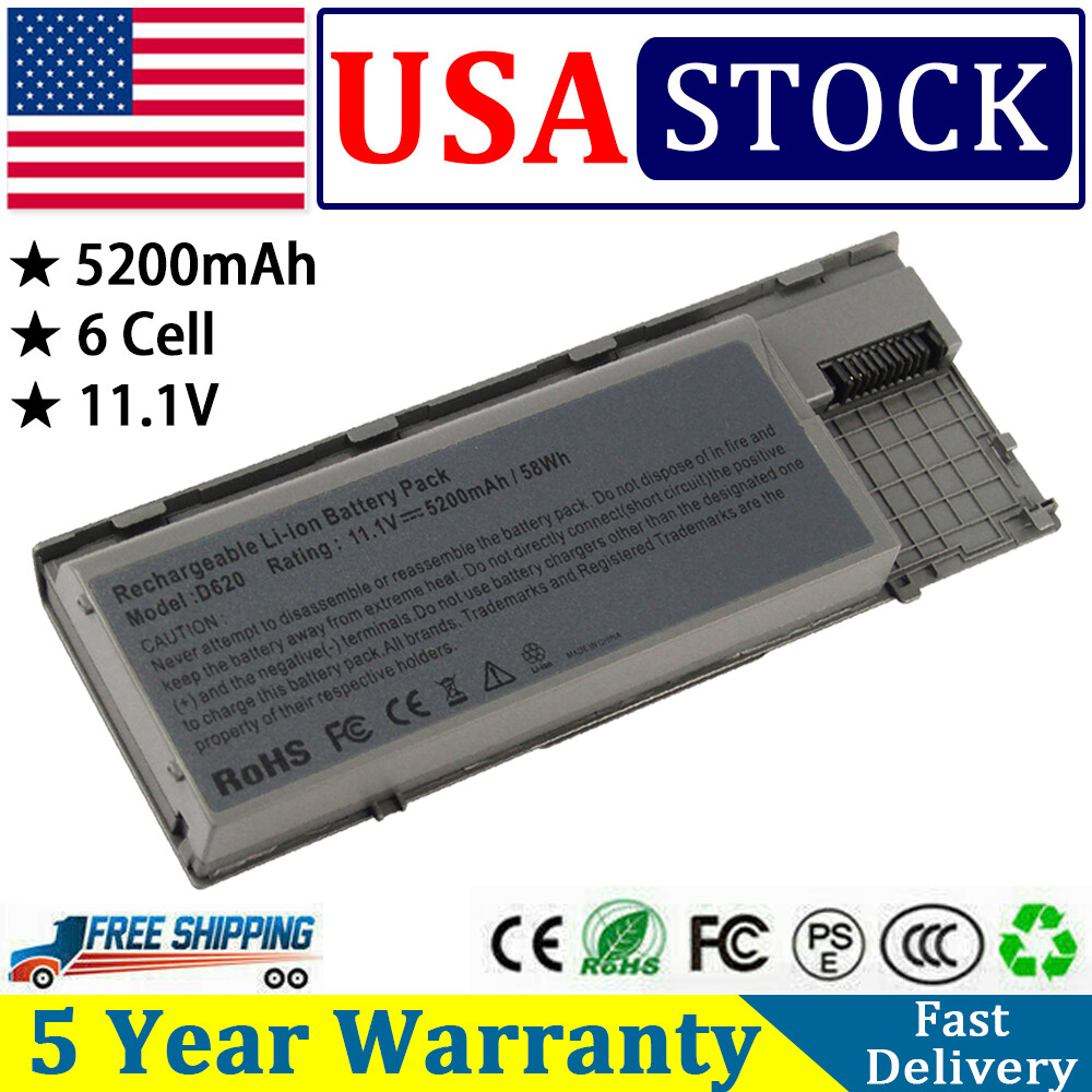 Battery for Dell Latitude D620 D630 D631 Precision M2300 PC764 TC030 JD634 KD494