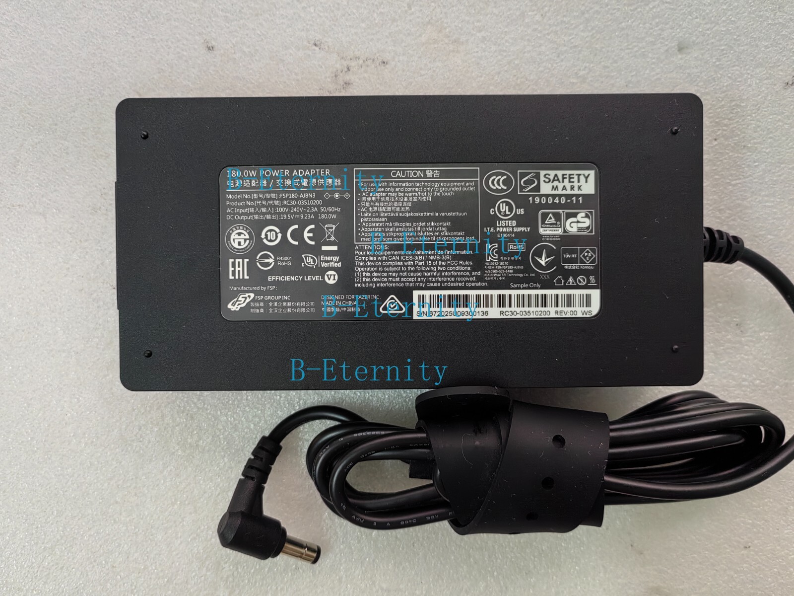 OEM 19.5V 9.23A RC30-03510200 FSP180-AJBN3 For Razer Blade Pro 17 2017 RZ09-0220