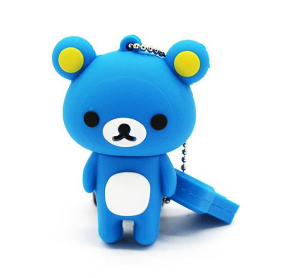 3.0 16gb 32gb 64gb Teddy Bear Blue Pink USB Flash Thumb Drive USA Shipper