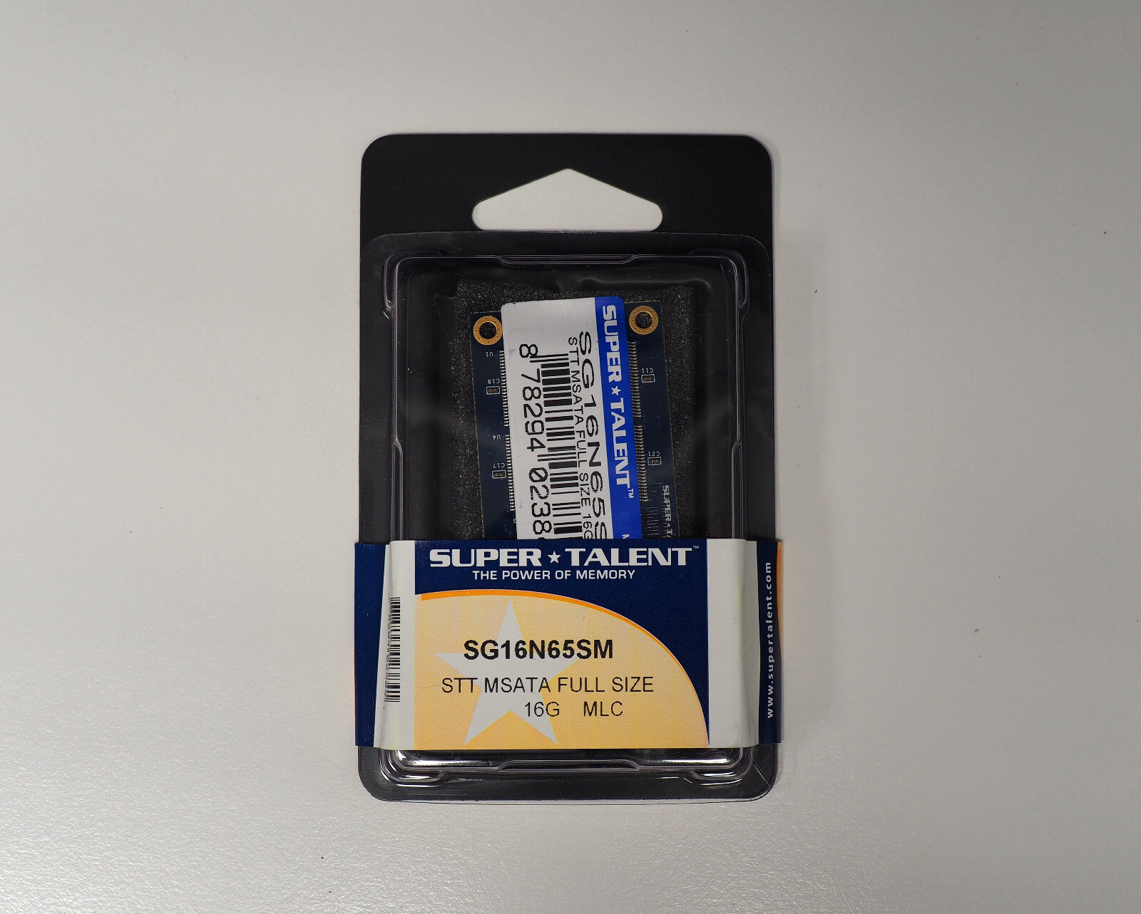SuperTalent  SG16N65SM -  16GB mSATA - industrial SSD, US made, New