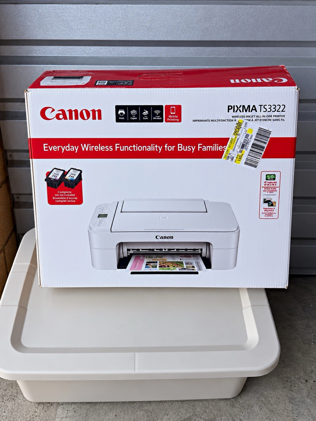 Canon PIXMA TS3322 Wireless Inkjet Color All-in-One Copier/Scanner 4800x1200