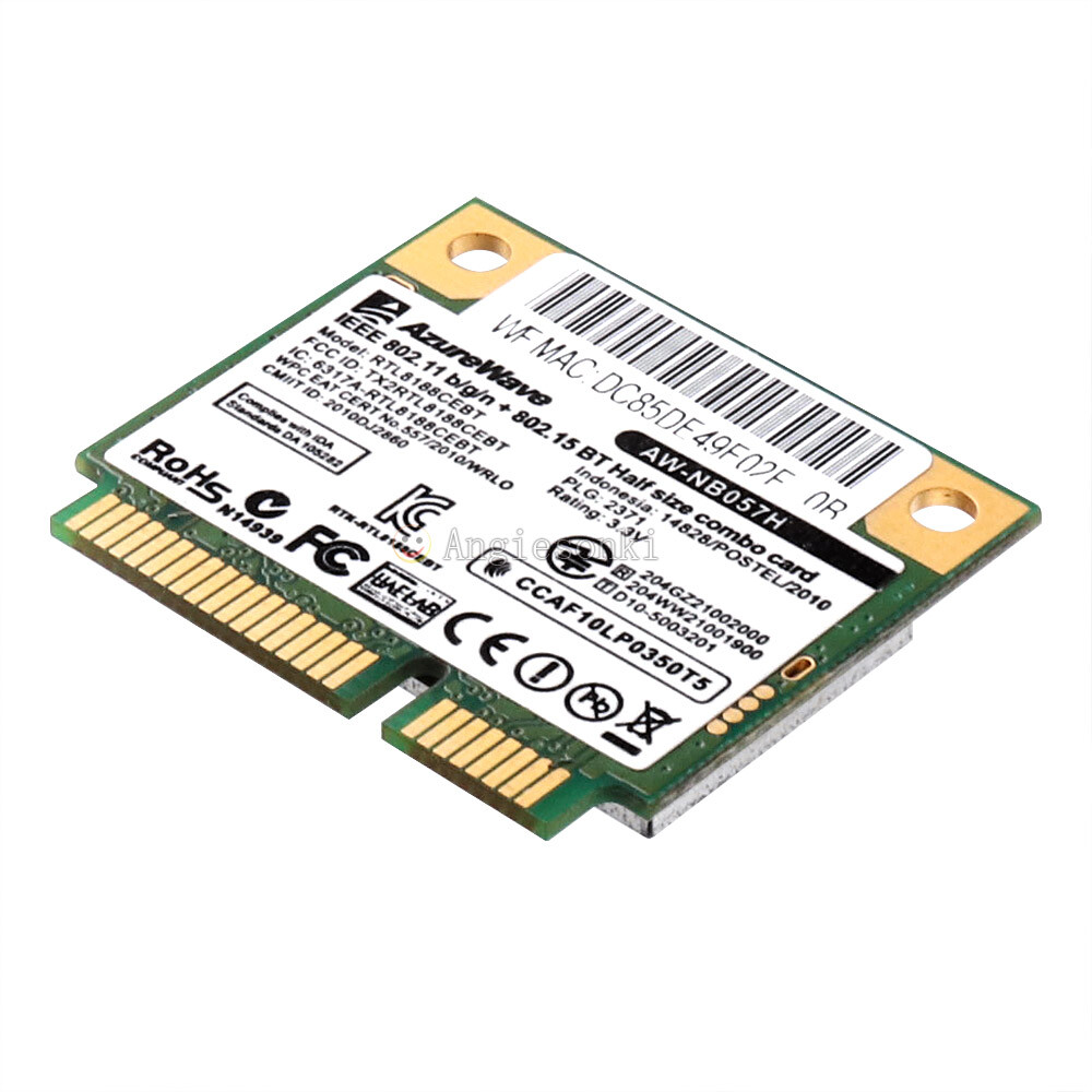 Realtek RTL8188CEBT PCI-E Combo Card- Wi-Fi 802.11 BGN + BT 3.0 150Mbps 