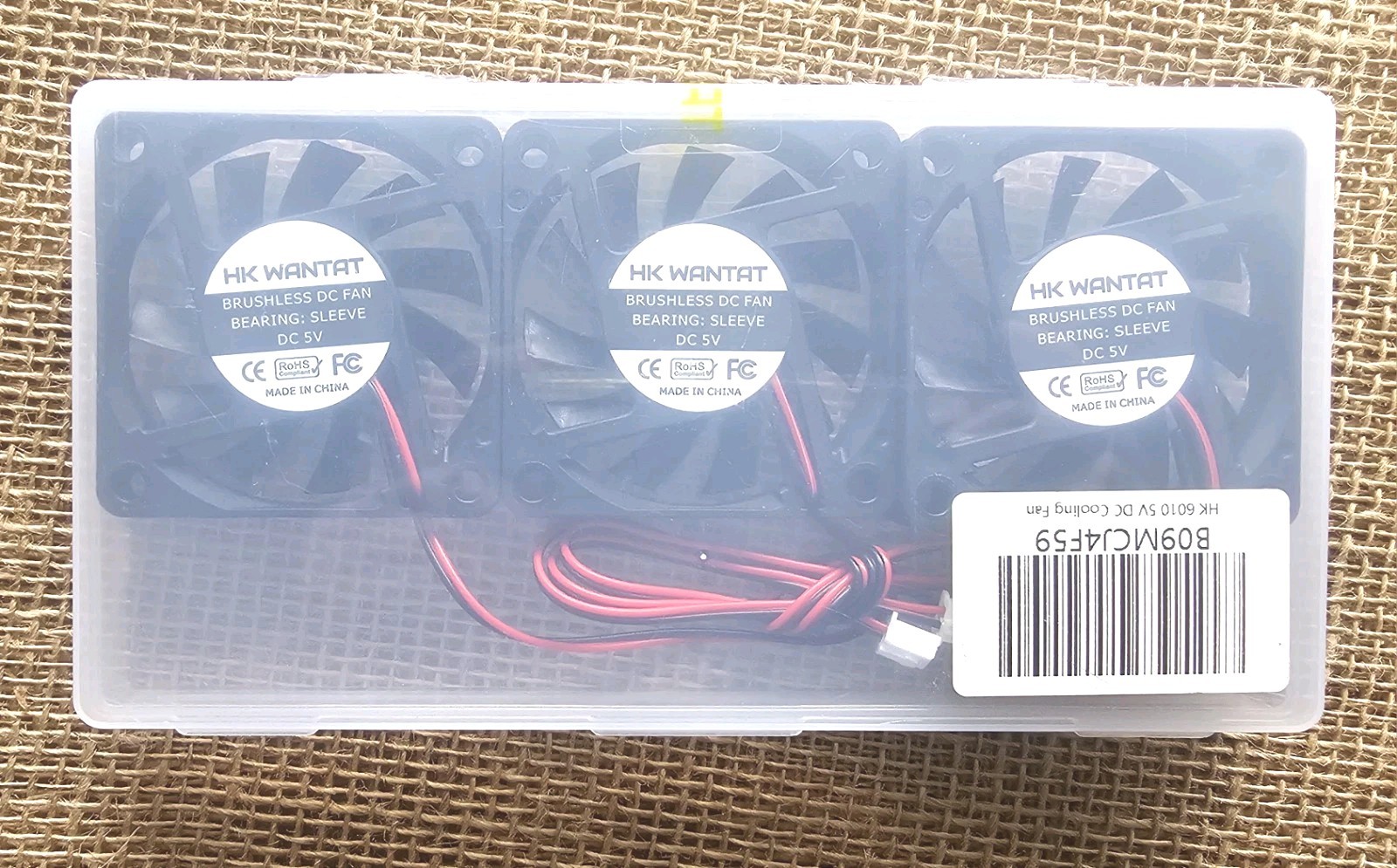 3 Pack HK 6010 Wantat Brushless DC Fan Bearing Sleeve DC 5V