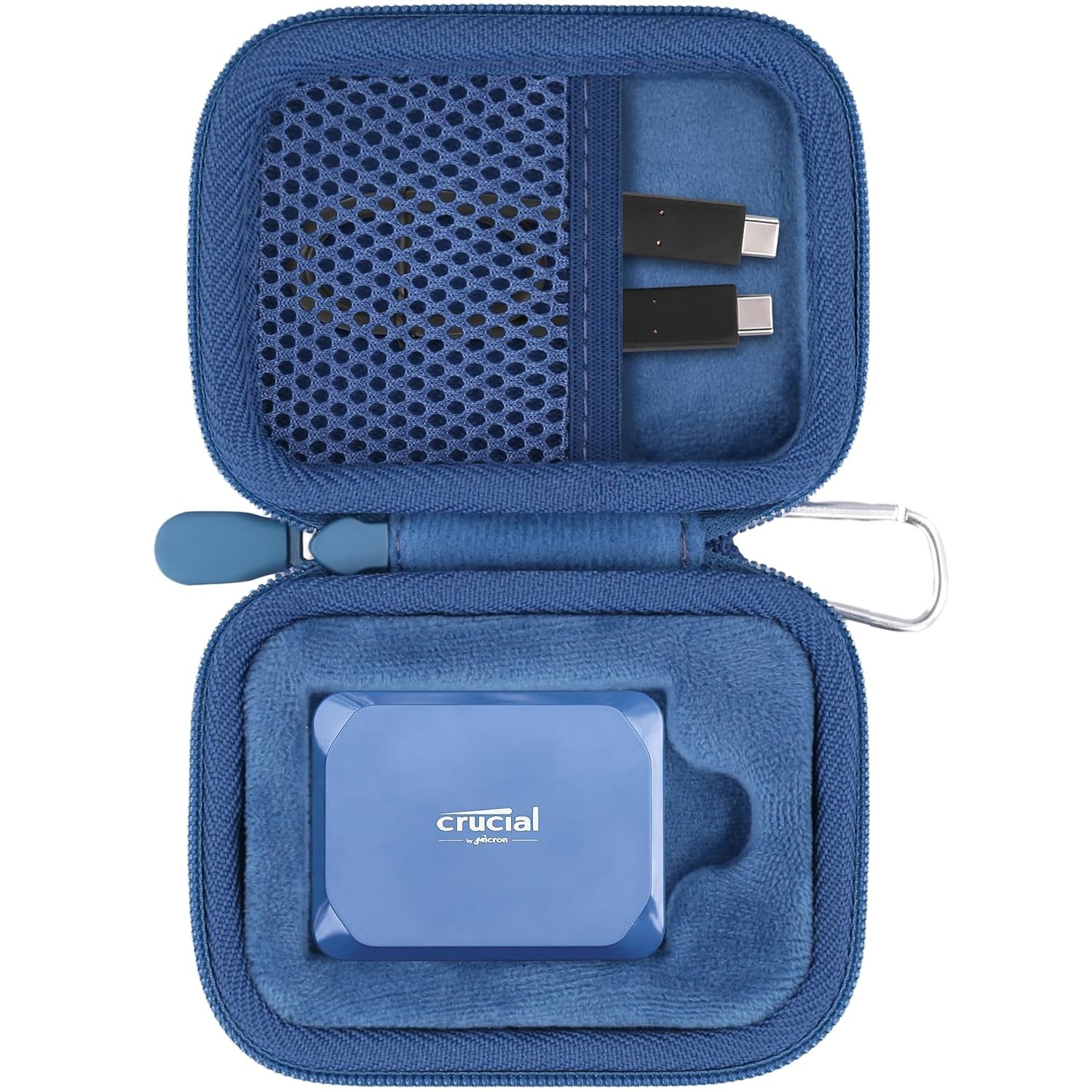 Crucial X10 X9 X9 Pro X10 Pro 1TB 2TB Blue EVA Hard Case for SSD Storage