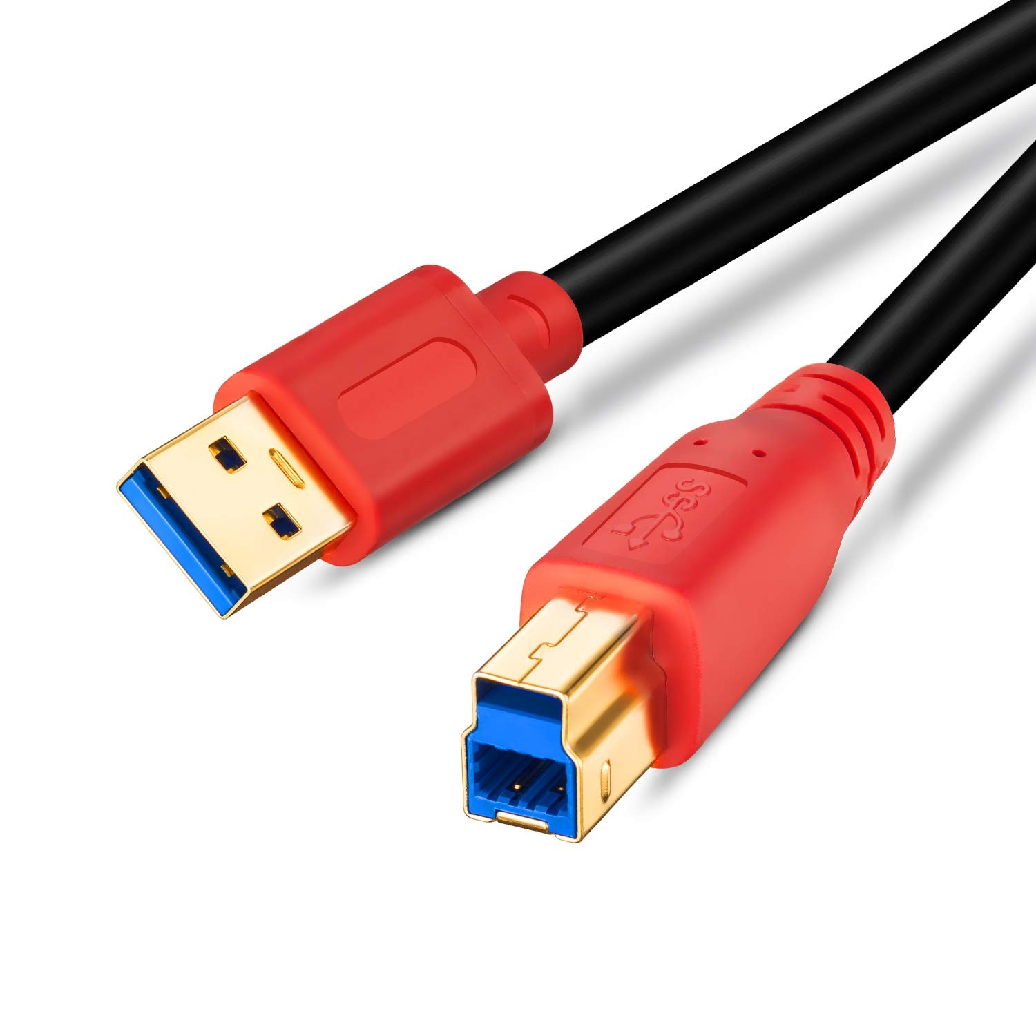 Tan QY USB 3.0 Cable A Male to B 15Ft, Type A B 5M/15Ft 