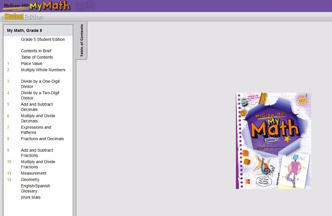 McGraw-Hill My Math: eStudent Edition Grade 5 PC MAC CD complete textbook tools