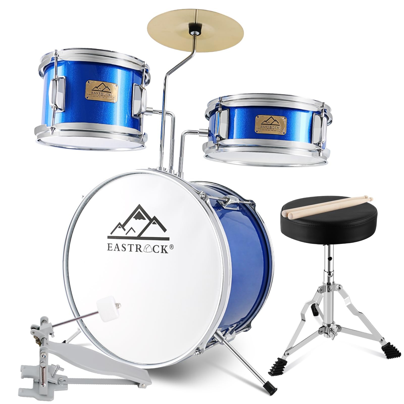 Junior Drum Set, 3 Piece 14'' Junior Drum sets for Drummer,Beginner, Drum Set...