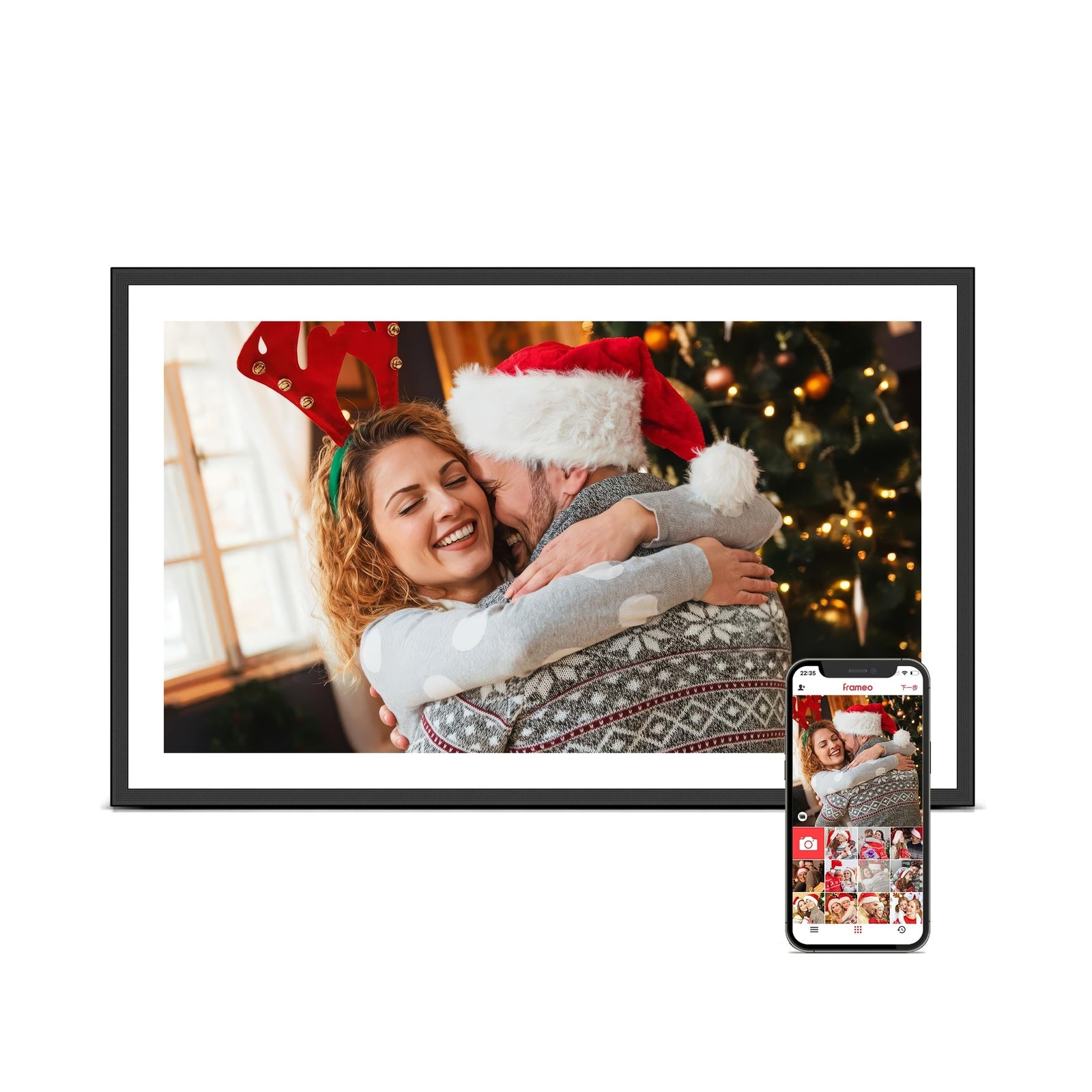 WiFi Digital Picture Frame, Frameo 15.6 inch Large Digital Photo Frame, 1920*...