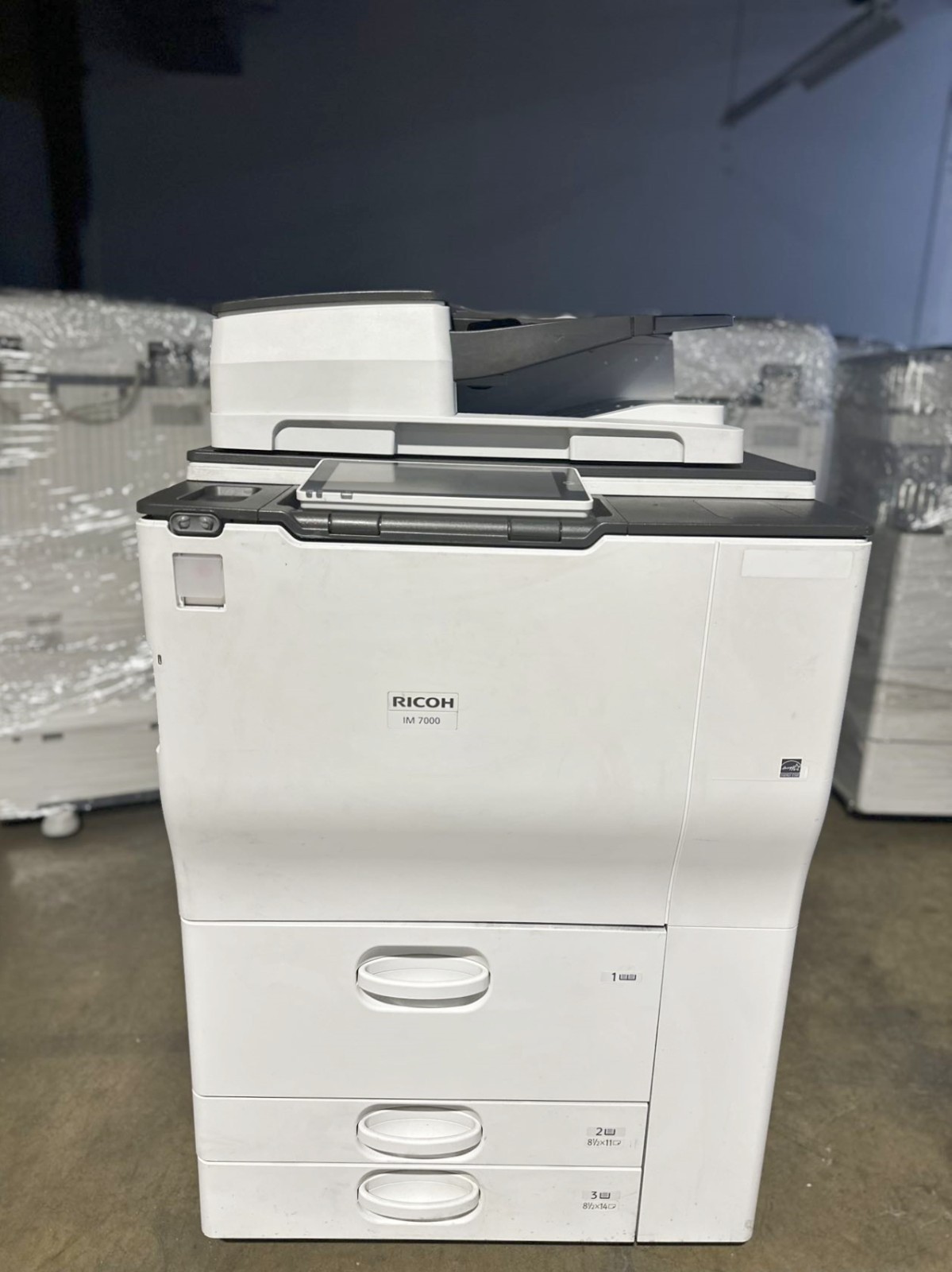 5327 Meter Ricoh IM 7000 Monochrome Laser Printer Copier 70 ppm IM7000 Tested