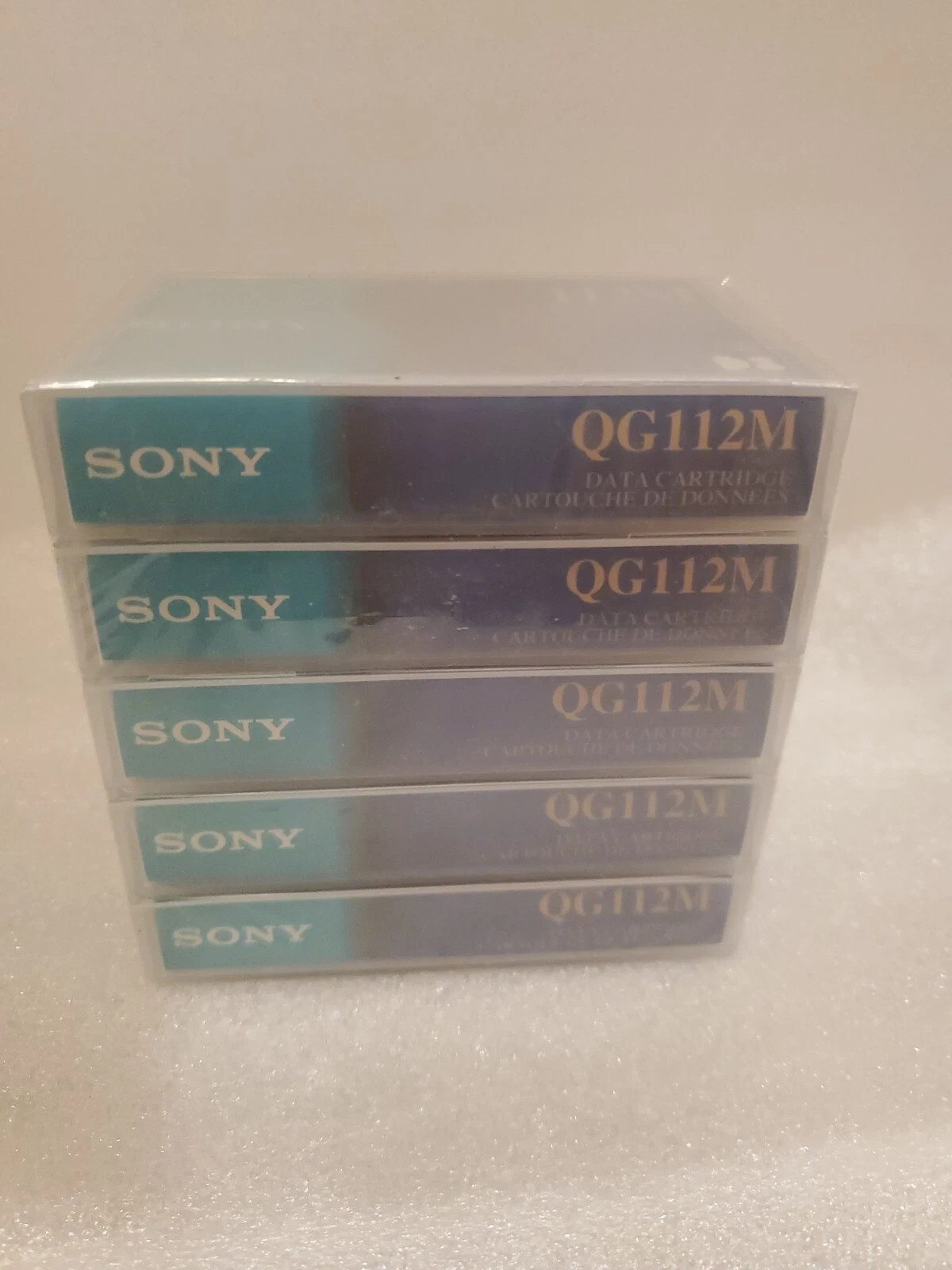 Sony QG112M D8 8mm Computer Grade 5.0 GB Data Storage Cartridges Pack of 5 - NEW