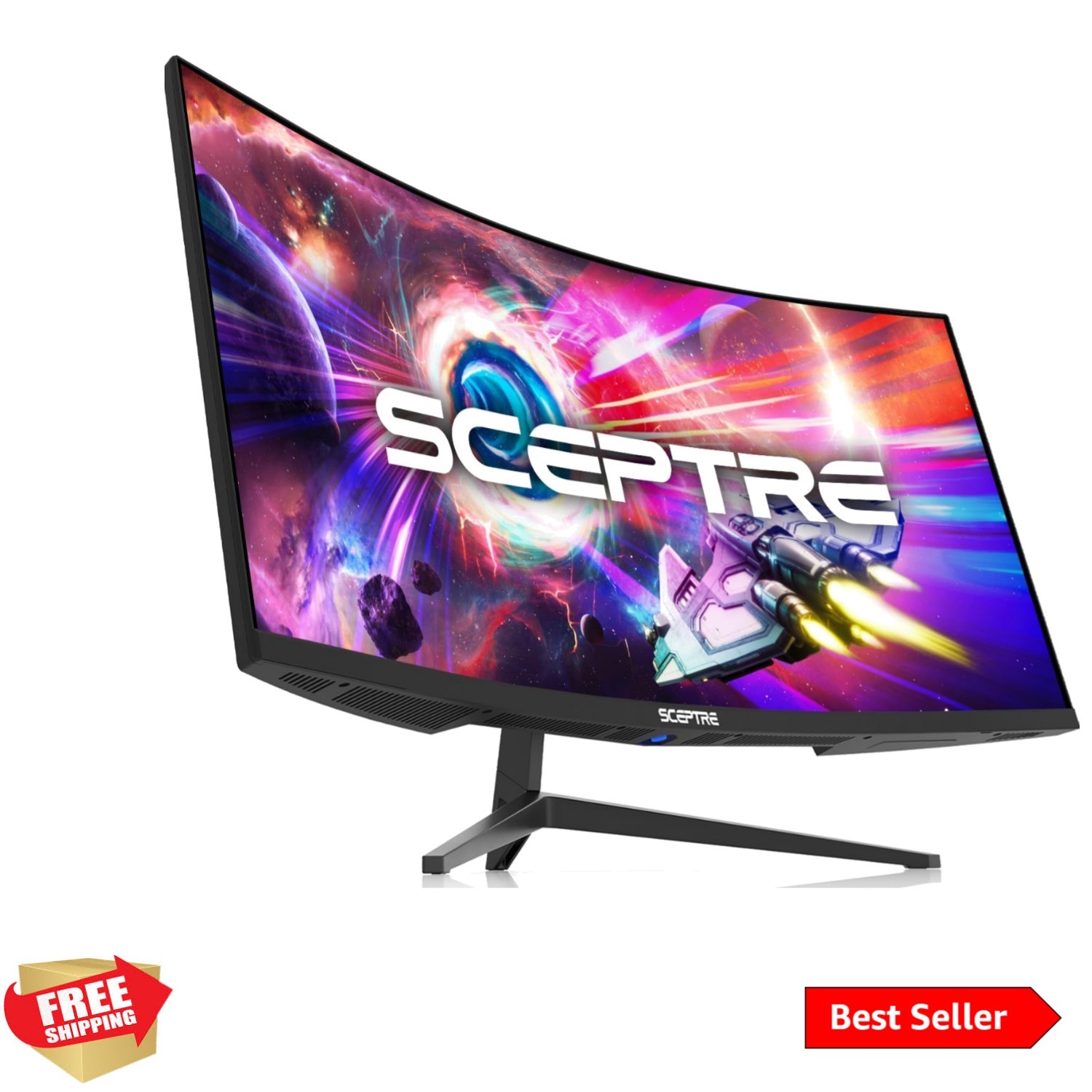 34-Inch Curved Ultrawide WQHD Display 3440 x 1440, Built-in Speakers, 1ms MPRT