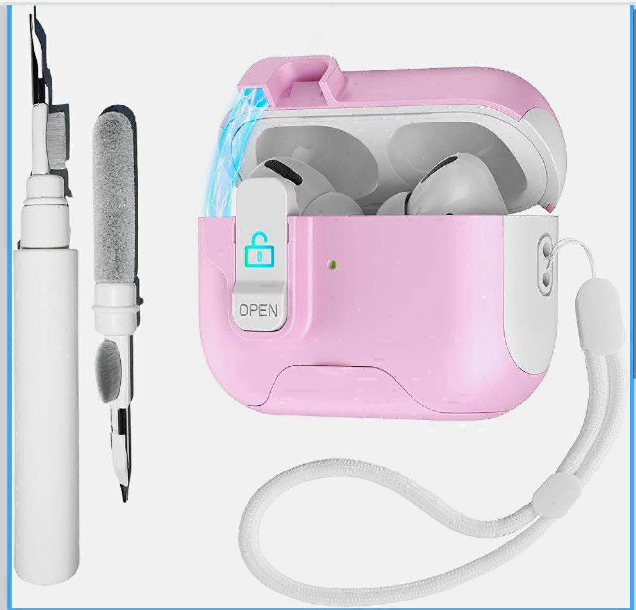 AirPods Pro3 (2025) Case with Cleaning Pen Kit and Brush.