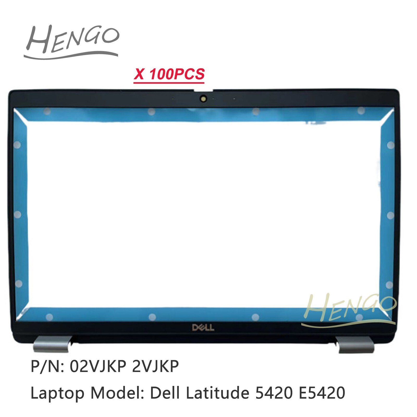 100pcs New For Dell Latitude 5420 E5420 LCD Front Trim Bezel Cover 02VJKP 2VJKP
