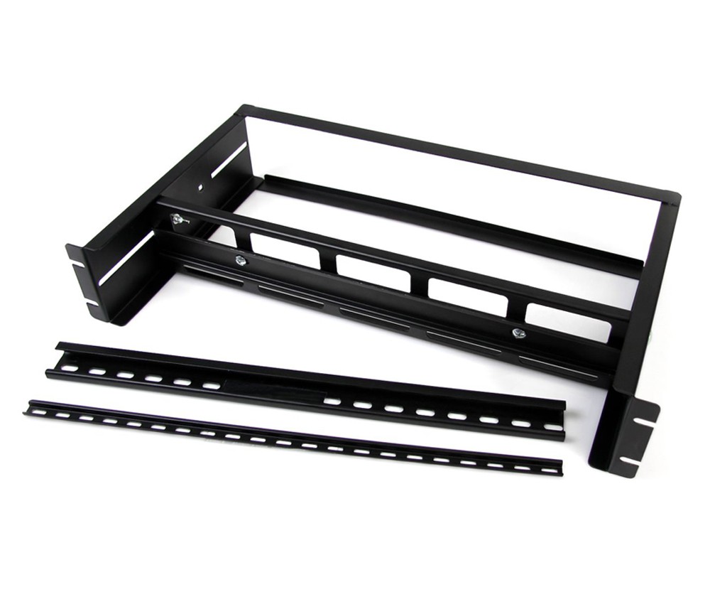 StarTech Adjustable Depth Rackmount DIN Rail Kit - 19", 2U, Steel