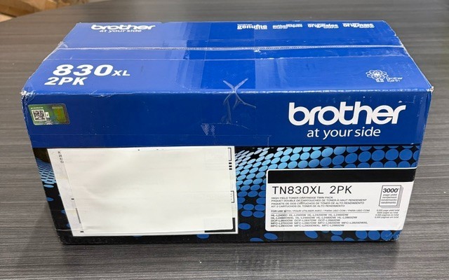 Brother TN830XL / 830XL High-Yield Black Toner Cartridge Genuine