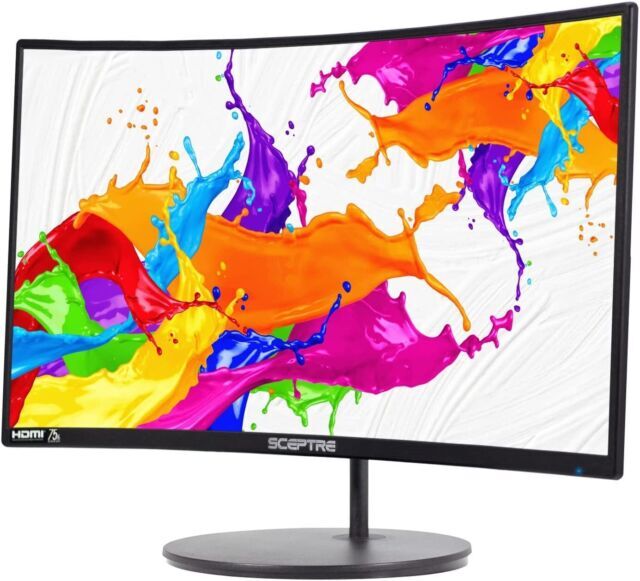 NEW Sceptre Curved 27" LED Monitor C278W-1920RN 75Hz Build-in Speakers