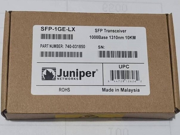(Lot of 2pcs) New Juniper SFP-1GE-LX SFP 1000Base 1310nm 10KM -  740-031850