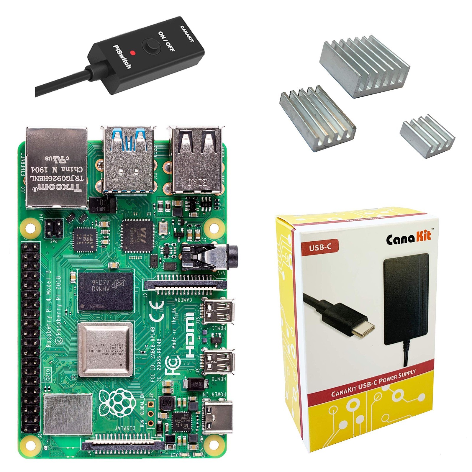 Raspberry Pi 4 Basic Kit - 2GB RAM, Starter Bundle, DIY Electronics Project