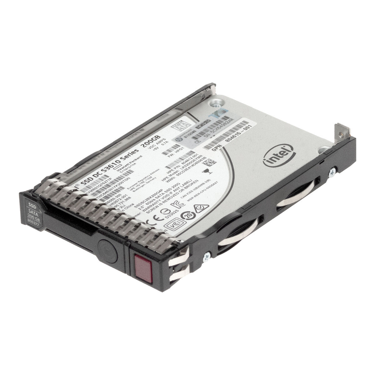 HARD DRIVE SSD HP 804612-001 805377-001 LK0200GEYMR 200GB SATA III SSD 2.5'