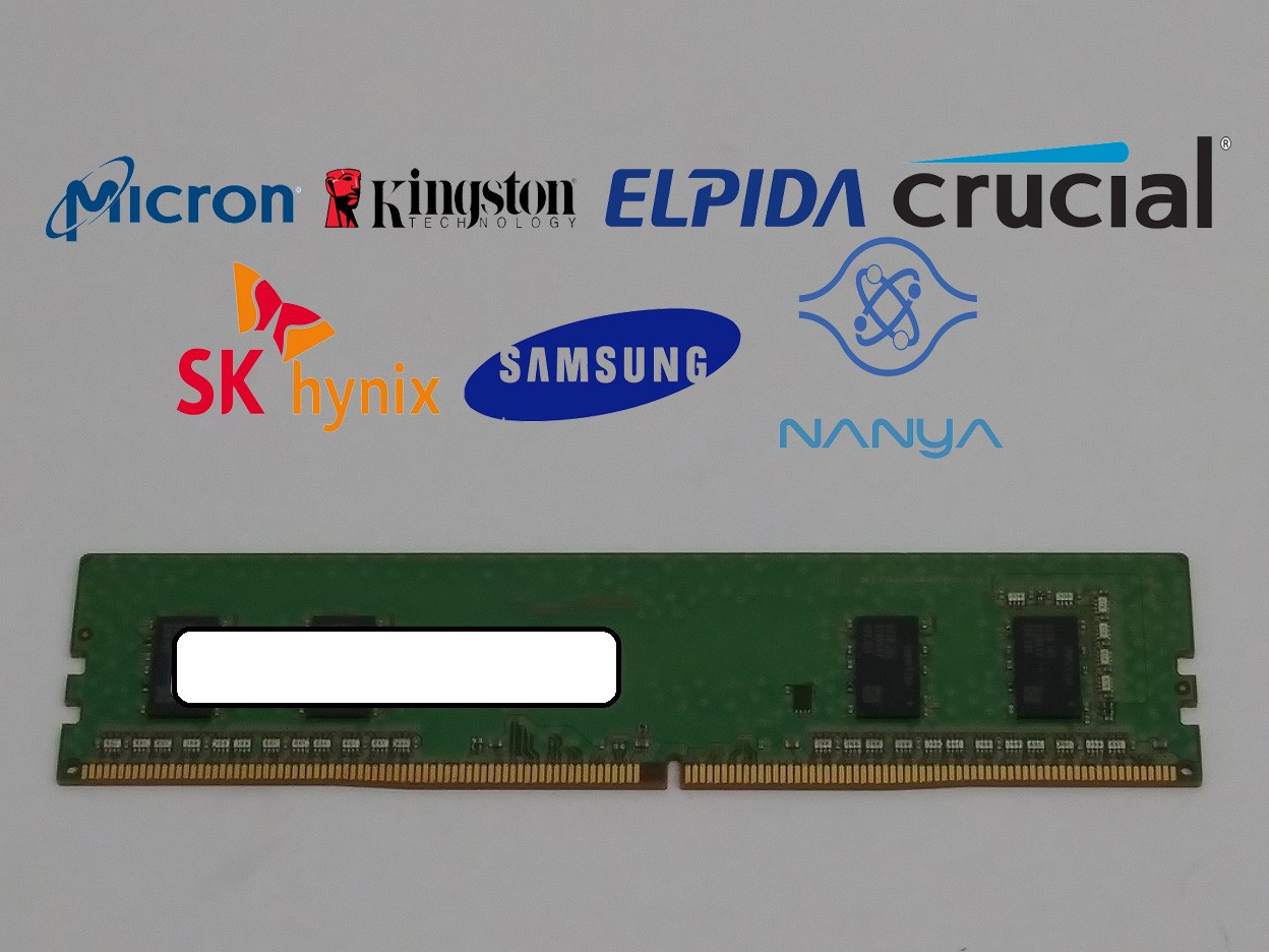 Major Brand 4 GB PC4-21300 (DDR4-2666) 1Rx16 DDR4 Desktop Memory