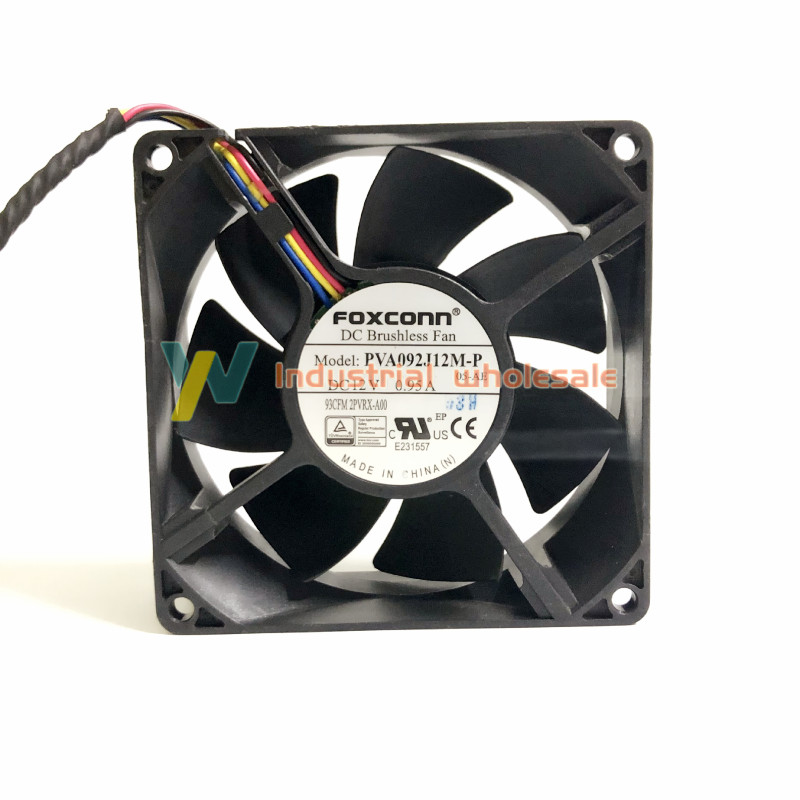 1pc brand new Foxconn PVA092J12M-P 12V 0.95A 4-wire PWM temperature control fan
