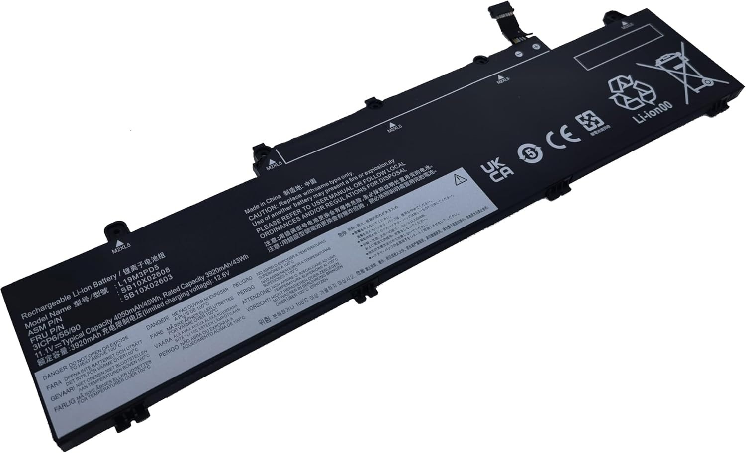 New Laptop Battery For Lenovo L19L3PD5 L20L3PD4 L19M3PD5 L20M3PD4 SB10X02605