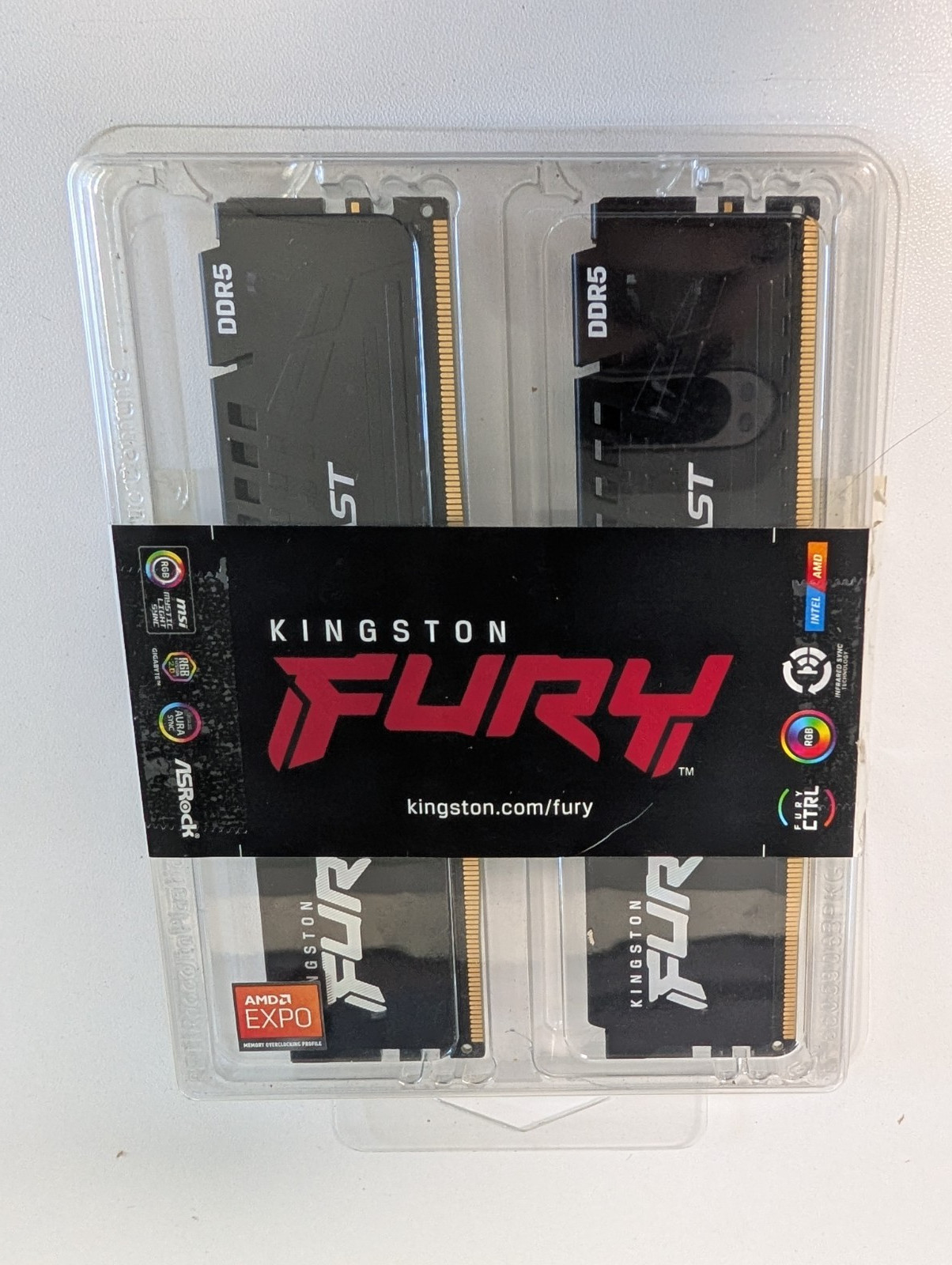 Kingston FURY Beast RGB 64GB 2x32GB DDR5 6000 CL36 AMD EXPO Intel XMP