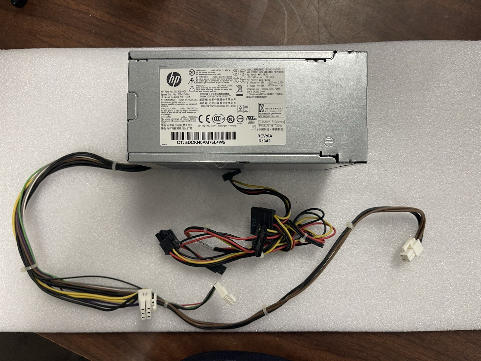 Genuine HP 240W SFF Power Supply PS-4241-2HF 702309-001 800 G1/G2 80+