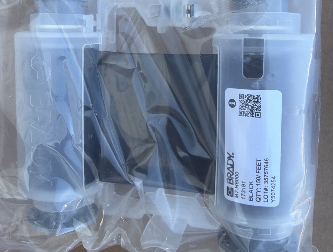 Brady M7-R6000 - Ribbon, Halogen Free, Single Color, Black, For M7 Printers