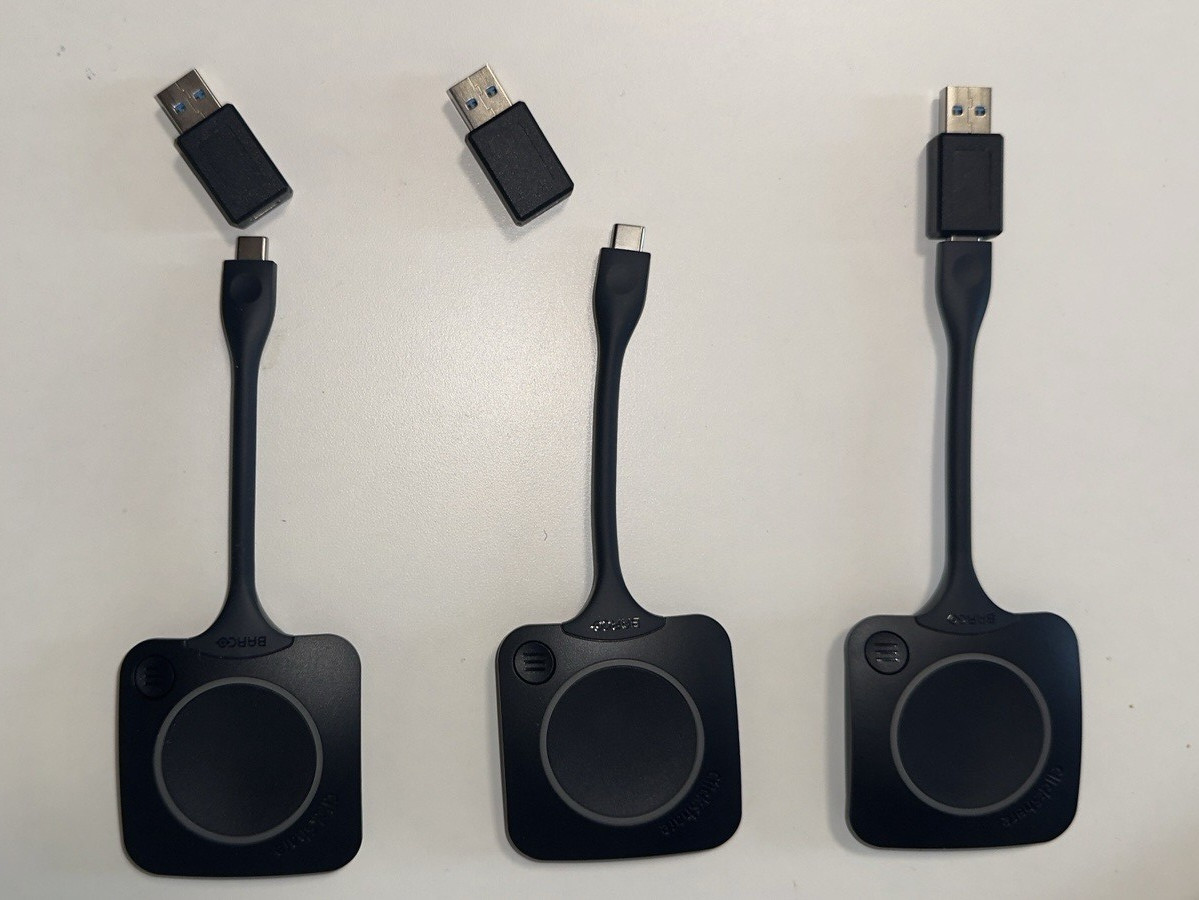 3x NEW Barco ClickShare Button GEN4 USB-C+ (adapter USB-A)