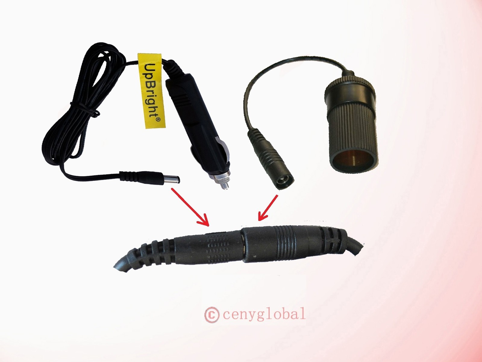 Car Auto Lighter Socket Plug Auto Extension Power Supply Cord Cable Charger