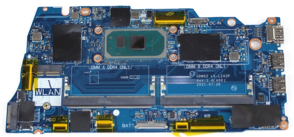 Dell 3P9HH Inspiron 15 3511 Core i5-1035G1 Motherboard w  Intel Graphics (UMA)