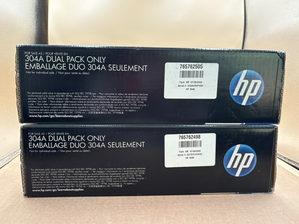 Genuine HP 304A Dual Pack CC530AD Black Toner Cartridge