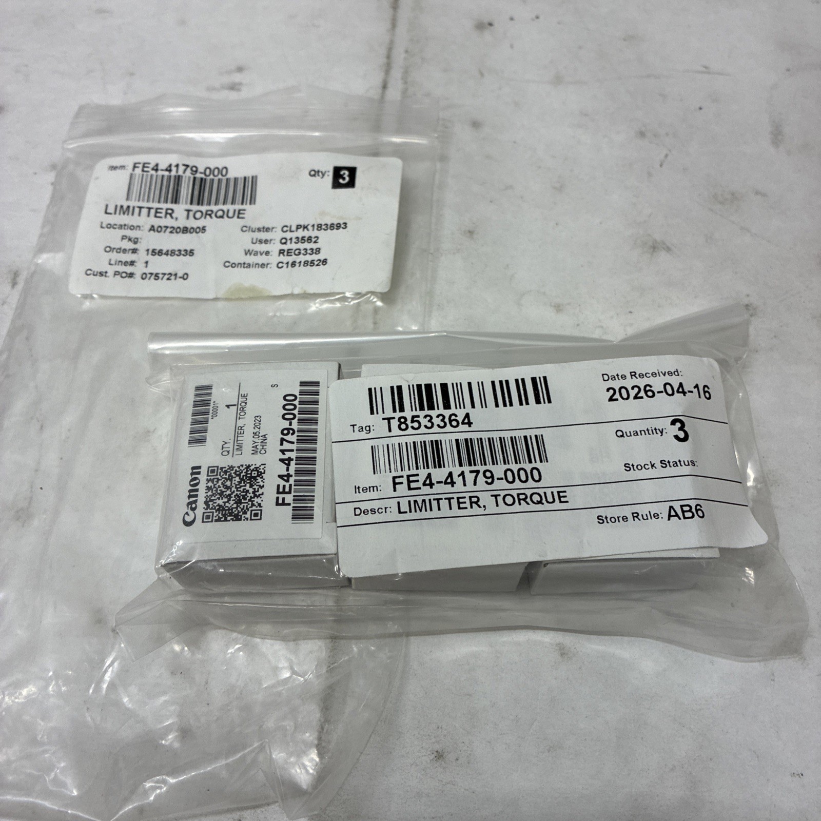 Genuine Canon Torque Limitter FE4-4179-000 FE44179000 Qty 3