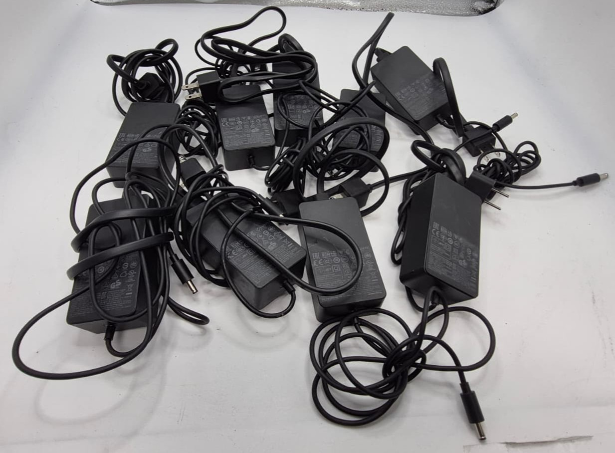 Lot of 9 Microsoft Model 1627 Power Supply Adapter For 3/4 Docking Station